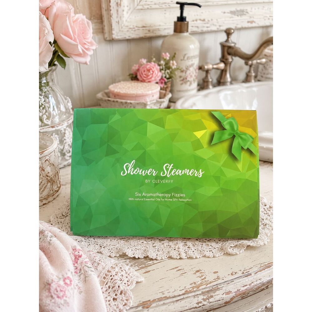 Shower Steamers by Cleverfy Six Aromatherapy Fizzies w/natural essential oil